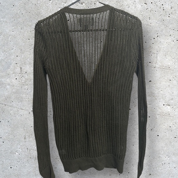 American Eagle Outfitters Zip Up See Through Sweater Cardigan XS - Picture 3 of 5